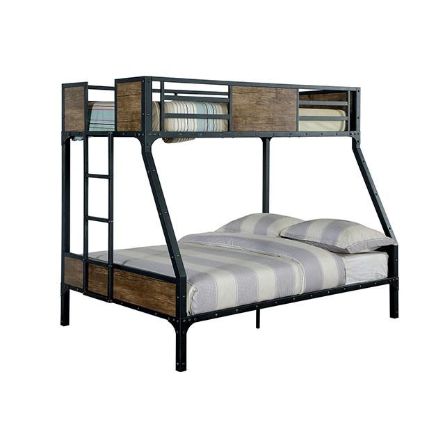 CLAPTON Black Twin/Full Bunk Bed - Olympia Furniture (Saint George, Utah)