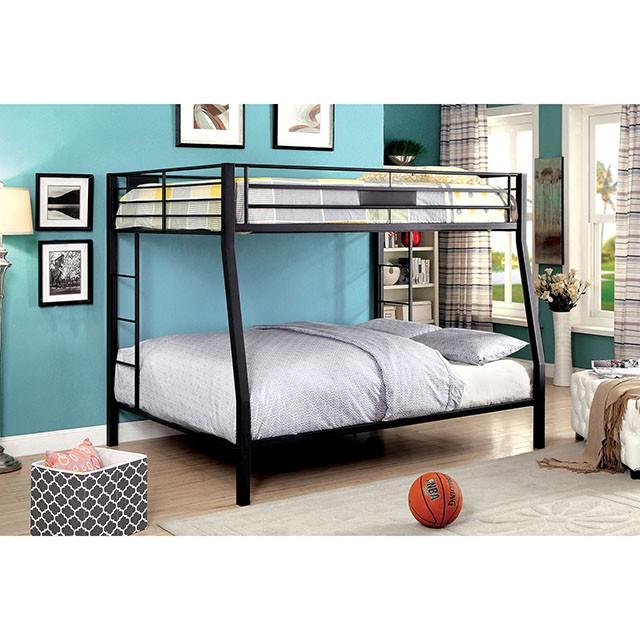 CLAREN Black Full/Queen Bunk Bed - Olympia Furniture (Saint George, Utah)