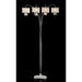 Claris Ivory/Chrome Arch Lamp, Hanging Crystal - Olympia Furniture (Saint George, Utah)