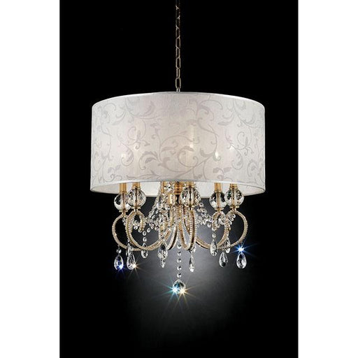 Deborah Gold 24.5"H Gold Ceiling Lamp - Olympia Furniture (Saint George, Utah)
