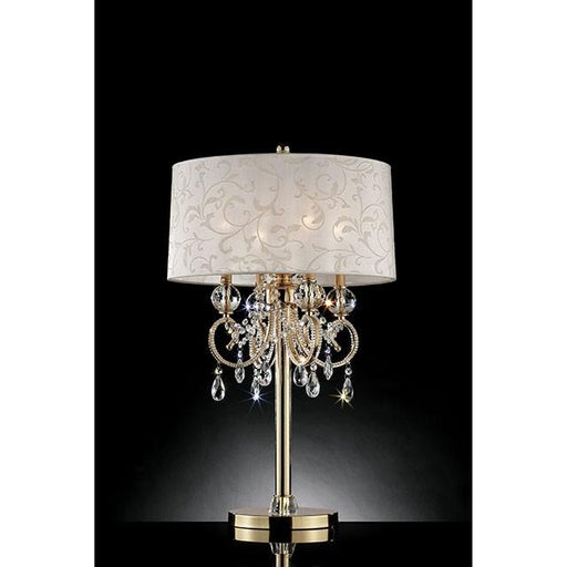 Deborah Gold 33"H Gold Table Lamp - Olympia Furniture (Saint George, Utah)