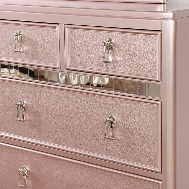 Ariston Rose Gold Dresser - Olympia Furniture (Saint George, Utah)