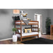 Arlette Twin/Twin Bunk Bed Brown, Black, Gray, & White - Olympia Furniture (Saint George, Utah)