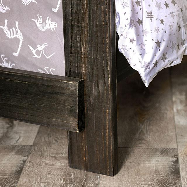 Arlette Twin/Twin Bunk Bed Brown, Black, Gray, & White - Olympia Furniture (Saint George, Utah)