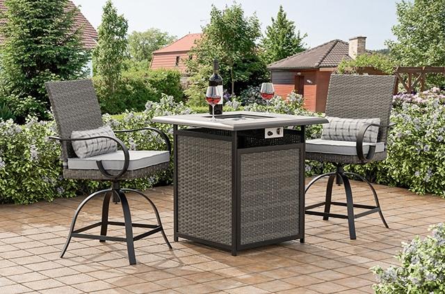 Arosa Fire Pit Counter Ht. Table - Olympia Furniture (Saint George, Utah)