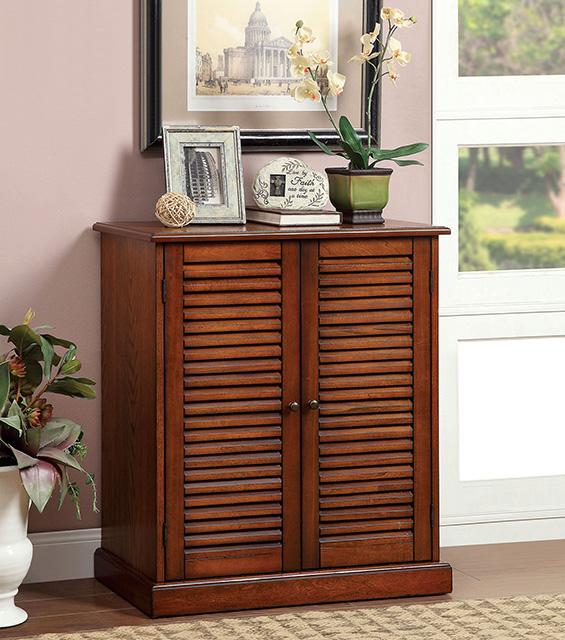 Della Oak Shoe Cabinet - Olympia Furniture (Saint George, Utah)