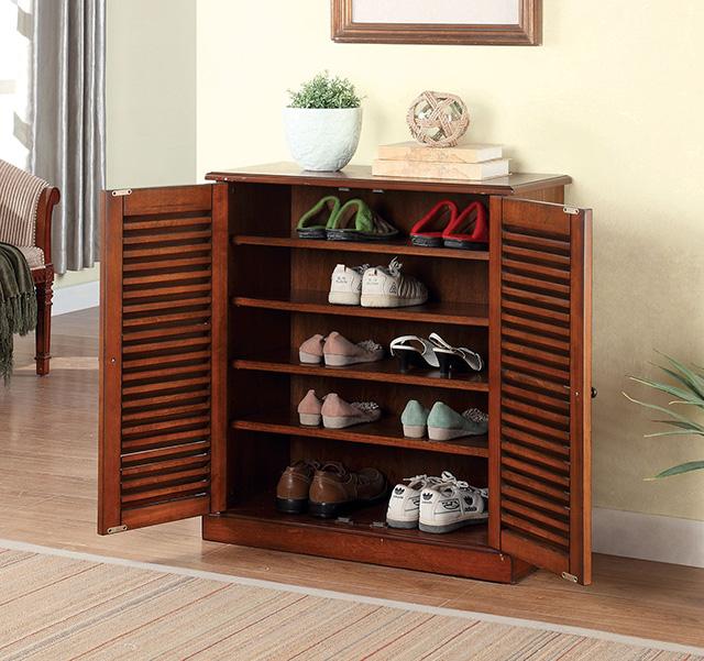 Della Oak Shoe Cabinet - Olympia Furniture (Saint George, Utah)