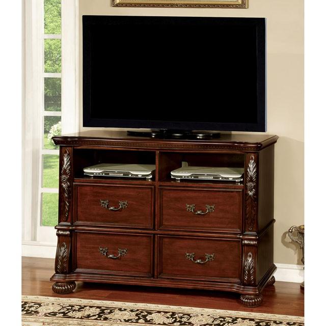 ARTHUR Brown Cherry Media Chest - Olympia Furniture (Saint George, Utah)