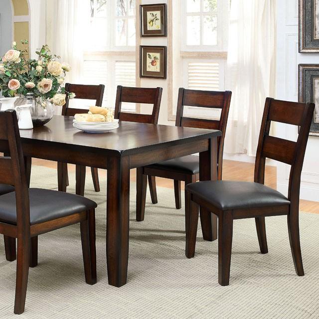 DICKINSON I Dark Cherry Dining Table w/ 18" Leaf - Olympia Furniture (Saint George, Utah)