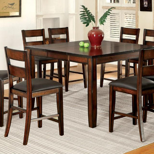 DICKINSON II Dark Cherry Counter Ht. Table w/ 18" Leaf - Olympia Furniture (Saint George, Utah)