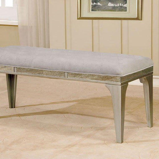 DIOCLES Silver/Light Gray Bench - Olympia Furniture (Saint George, Utah)