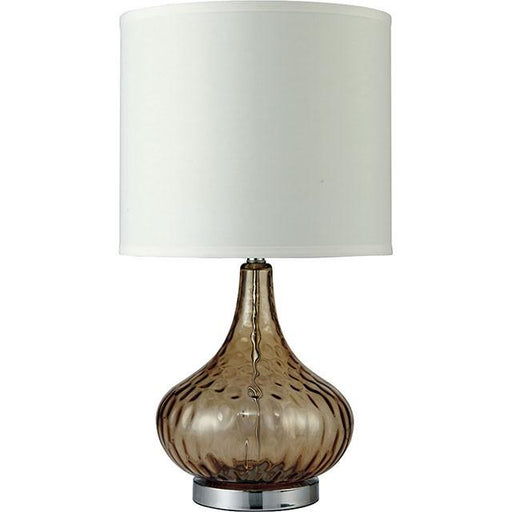 Donna Amber 15"H Glass Amber Table Lamp - Olympia Furniture (Saint George, Utah)