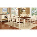 DOVER Vintage White/Cherry Dining Table w/ 18" Leaf - Olympia Furniture (Saint George, Utah)