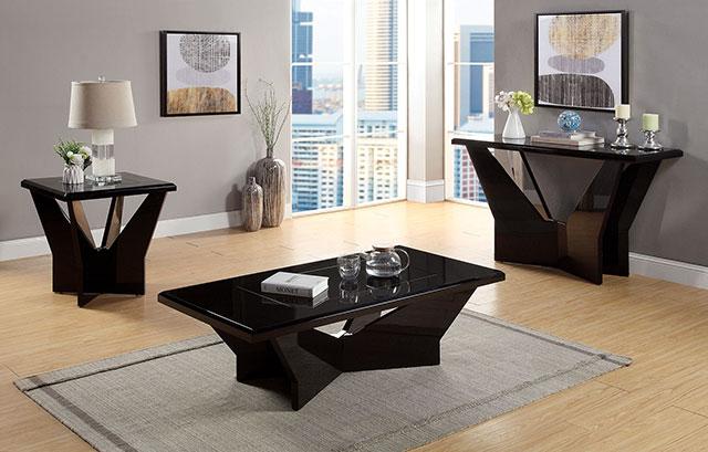 DUBENDORF Sofa Table, Black - Olympia Furniture (Saint George, Utah)