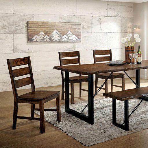 Dulce Walnut/Black Dining Table - Olympia Furniture (Saint George, Utah)