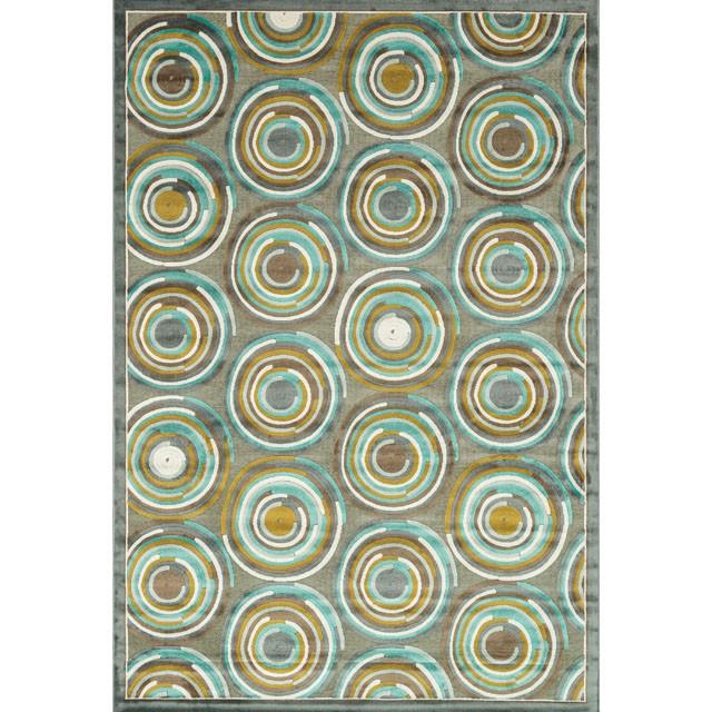 Atlas Rug Gray/ Aqua - Olympia Furniture (Saint George, Utah)