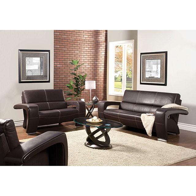Atwood II Dark Walnut Coffee Table - Olympia Furniture (Saint George, Utah)