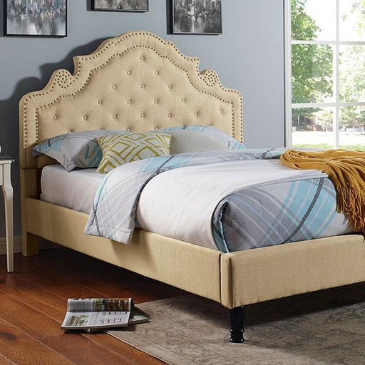 Aubree Bed Beige - Olympia Furniture (Saint George, Utah)