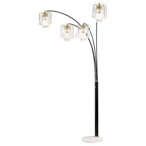 Elouise Black/Gold Arch Lamp - Olympia Furniture (Saint George, Utah)