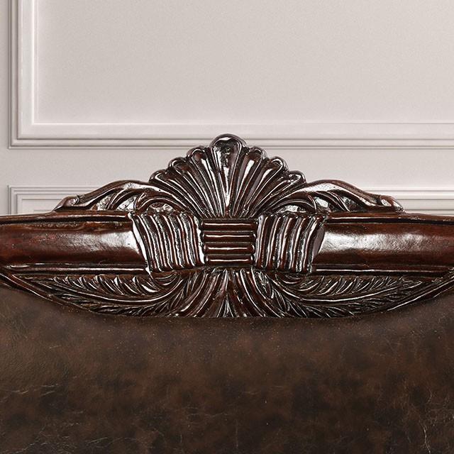 ELPIS Brown/Espresso Love Seat - Olympia Furniture (Saint George, Utah)