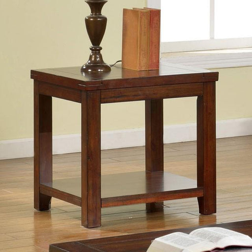 ESTELL Dark Cherry End Table, Cherry - Olympia Furniture (Saint George, Utah)