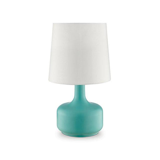 Farah Teal 17"H Matte Teal Table Lamp - Olympia Furniture (Saint George, Utah)