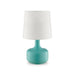 Farah Teal 17"H Matte Teal Table Lamp - Olympia Furniture (Saint George, Utah)