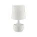 Farah White 17"H Glossy White Table Lamp - Olympia Furniture (Saint George, Utah)
