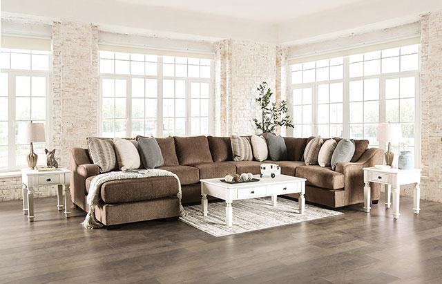 FARRINGDON Sectional, Brown - Olympia Furniture (Saint George, Utah)