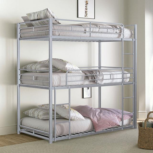Felgu Triple Twin Metal Bunkbed - Olympia Furniture (Saint George, Utah)