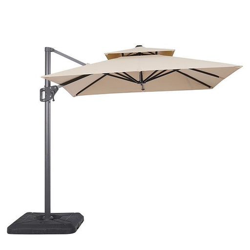 Fida 8 Ft Square Umbrella w/ Double Top + 37" Large Base - Olympia Furniture (Saint George, Utah)
