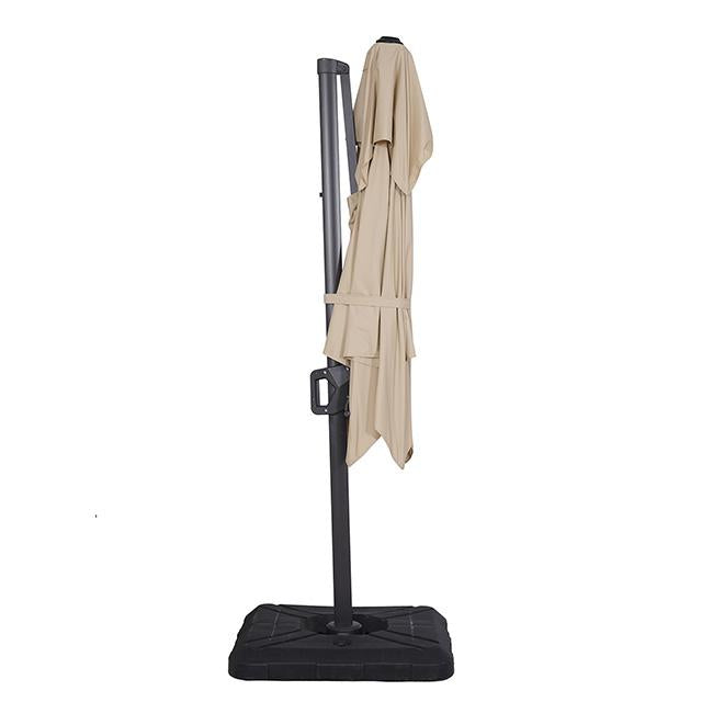 Fida 8 Ft Square Umbrella w/ Double Top + 37" Large Base - Olympia Furniture (Saint George, Utah)