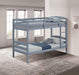 Finsbury Twin Twin Bunk Bed Espresso, Grey & White - Olympia Furniture (Saint George, Utah)