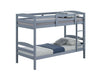 Finsbury Twin Twin Bunk Bed Espresso, Grey & White - Olympia Furniture (Saint George, Utah)