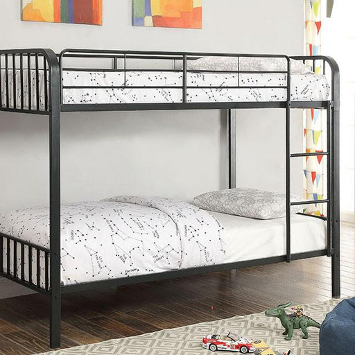 CLEMENT Black Metal Twin/Twin Bunk Bed - Olympia Furniture (Saint George, Utah)