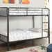 CLEMENT Black Metal Twin/Twin Bunk Bed - Olympia Furniture (Saint George, Utah)