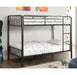 CLEMENT Black Metal Twin/Twin Bunk Bed - Olympia Furniture (Saint George, Utah)
