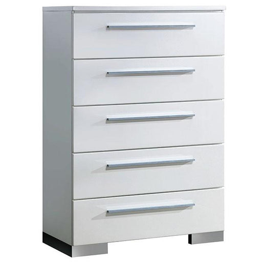 CLEMENTINE Glossy White Chest - Olympia Furniture (Saint George, Utah)