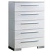 CLEMENTINE Glossy White Chest - Olympia Furniture (Saint George, Utah)