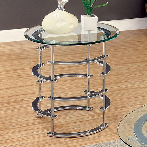 Clonmel End Table, Chrome - Olympia Furniture (Saint George, Utah)