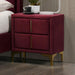FLORIZEL Night Stand, Red - Olympia Furniture (Saint George, Utah)
