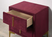 FLORIZEL Night Stand, Red - Olympia Furniture (Saint George, Utah)