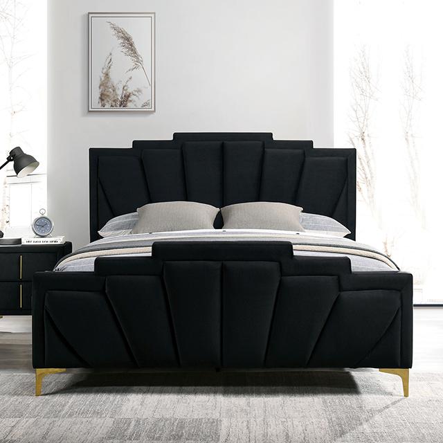 Florizel Bed Black & Red - Olympia Furniture (Saint George, Utah)