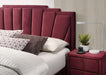 FLORIZEL Cal.King, E.King & Queen Bed, Black & Red - Olympia Furniture (Saint George, Utah)