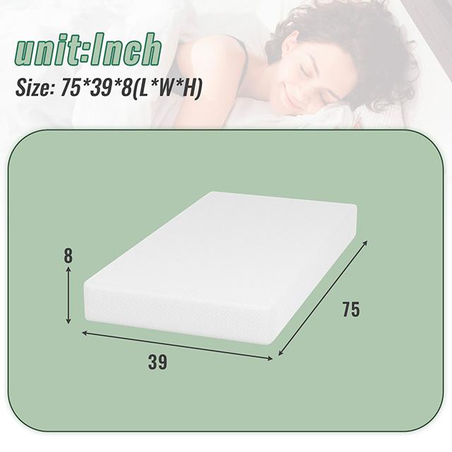 Coreopsis 8" Twin Memory Foam Wave Comfort - Olympia Furniture (Saint George, Utah)