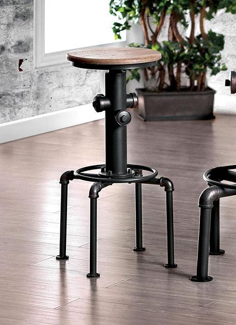 Foskey Antique Black Bar Stool (2/CTN) - Olympia Furniture (Saint George, Utah)