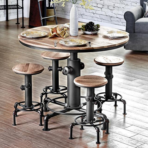 Foskey Antique Black Dining Table - Olympia Furniture (Saint George, Utah)