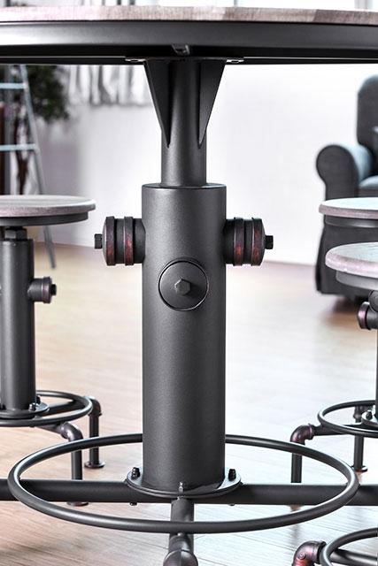Foskey Antique Black Dining Table - Olympia Furniture (Saint George, Utah)