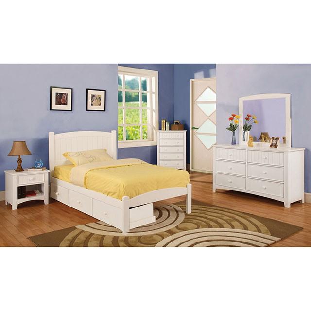 Omnus White Hutch - Olympia Furniture (Saint George, Utah)