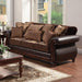 Franklin Dark Brown/Tan Sofa, Dark Brown - Olympia Furniture (Saint George, Utah)